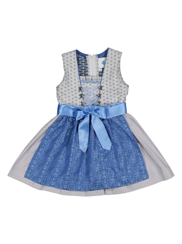 Isartrachten Dirndl in Grau/ Blau