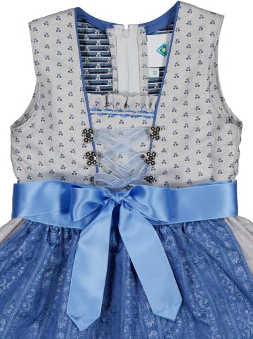 Isartrachten Dirndl in Grau/ Blau