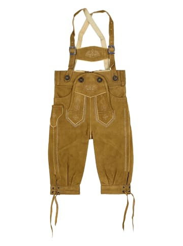 Isartrachten Lederhose in Camel