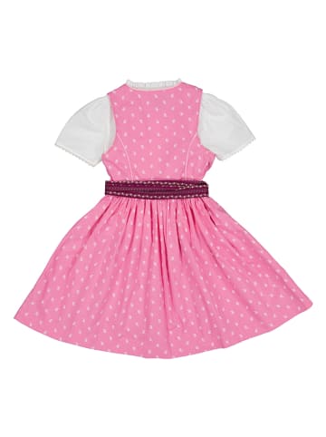 Isartrachten Dirndl in Rosa/ Bordeaux