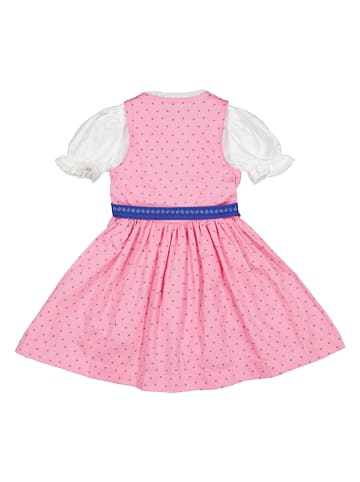 Isartrachten Dirndl in Rosa/ Blau