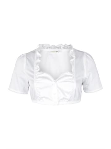Melega Dirndlbluse ''Melita'' in Weiß