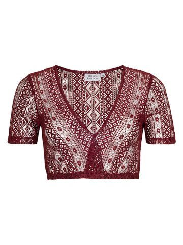 Alpenfee Dirndlbluse ''Nessa'' in Dunkelrot