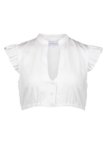 Turi Landhaus Dirndlbluse in Weiß
