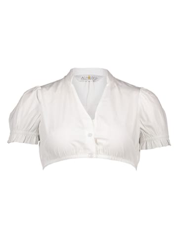 Almsach Dirndlbluse in Weiß