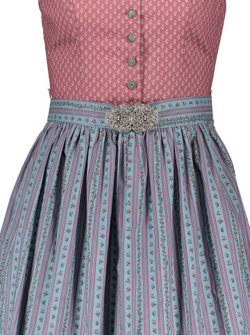 Almsach Dirndl in Hellblau/ Altrosa