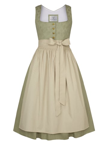 Alpenfee Dirndl ''Elisa'' in Grün/ Beige
