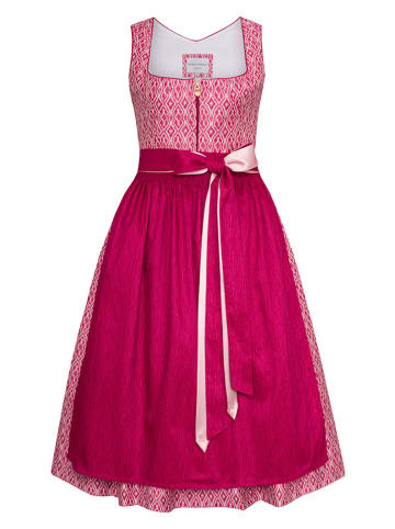 Alpenfee Dirndl ''Josefina'' in Pink/ Weiß