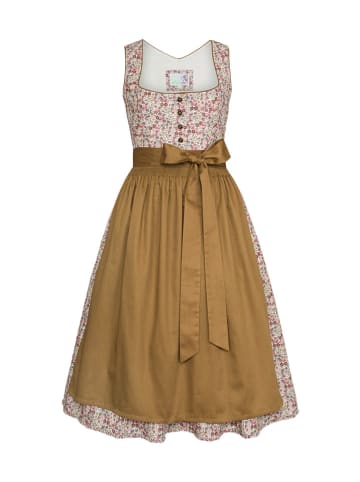 Alpenfee Dirndl ''Molly'' in Hellbraun/ Bunt