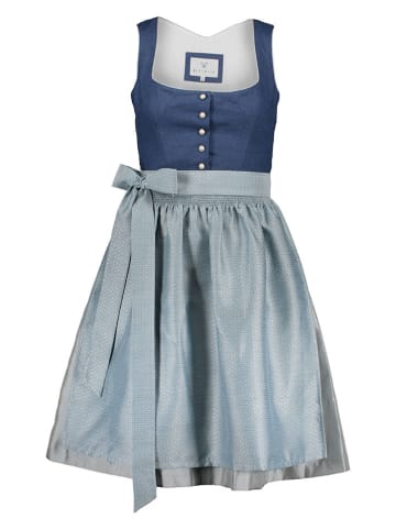 Alpenfee Dirndl ''Moon'' in Dunkelblau/ Hellblau