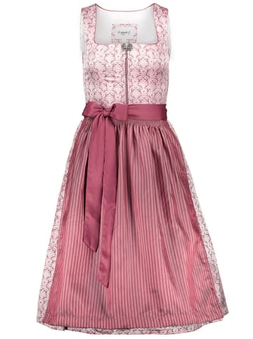 Turi Landhaus Dirndl in Rot/ Weiß