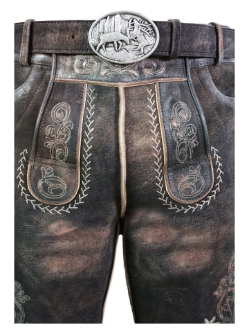 Edelnice Lederhose "Alex" in Schwarz