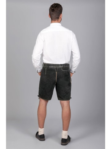 Edelnice Lederhose "Friedl" in Dunkelgrün