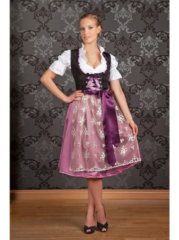 Edelnice Dirndl "Alpentraum" in Schwarz/ Beere