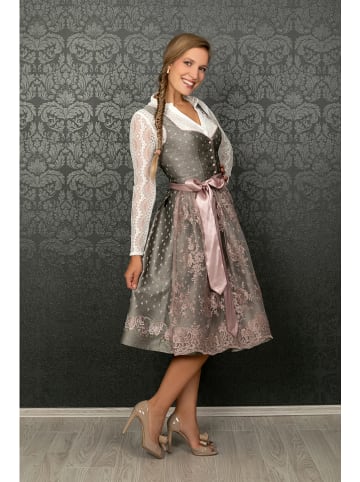 Edelnice Dirndl "Claire" in Grau/ Rosa