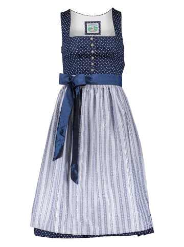 Turi Landhaus Dirndl in Dunkelblau/ Hellblau