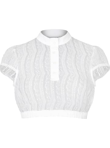 Melega Dirndlbluse "Sissi" in Weiß