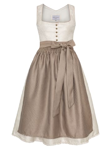 Melega Dirndl "Athena" in Creme/ Braun