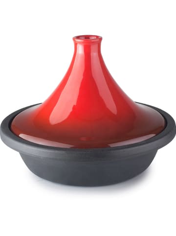 Ibili Tajine w kolorze czerwono-czarnym - Ø 32 cm
