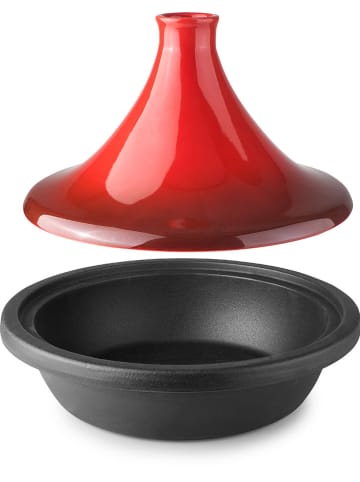 Ibili Tajine in Rot/ Schwarz - Ø 32 cm
