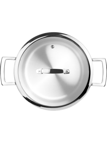 Ibili 2-delige set: roestvrijstalen pan met deksel - Ø 26 cm