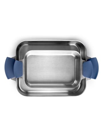 Ibili Forma "Element" w kolorze srebrnym do pieczenia - 27 x 4 x 17 cm