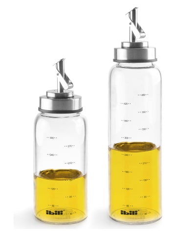 Ibili Dozownik w kolorze srebrnym do oleju - 500 ml