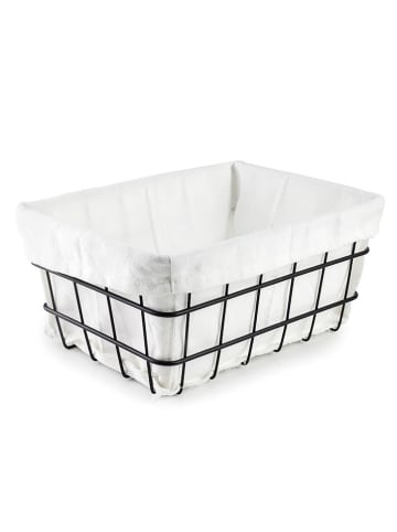 Ibili Koszyk w kolorze czarno-białym na pieczywo - 20 x 18 cm