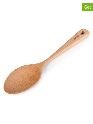 Ibili Łyżki kuchenne (2 szt.) w kolorze beżowym - dł. 30 cm
