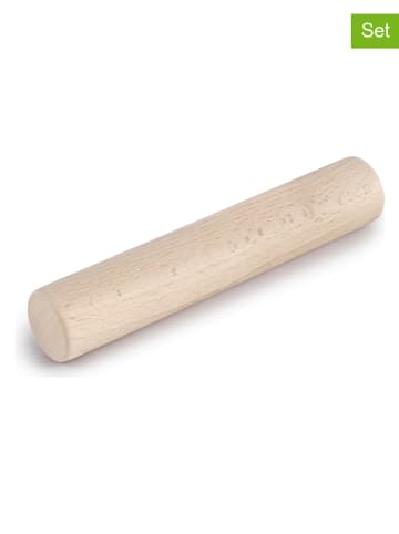 Ibili 2-delige set: deegrollers beige - (L)16 cm