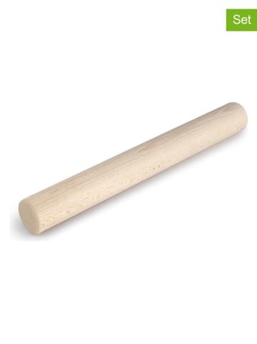 Ibili Wałki (2 szt.)  w kolorze beżowym do makaronu - dł. 30 cm