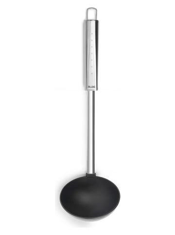 Ibili Soeplepel "Intense" zilverkleurig/zwart - (L)32 cm