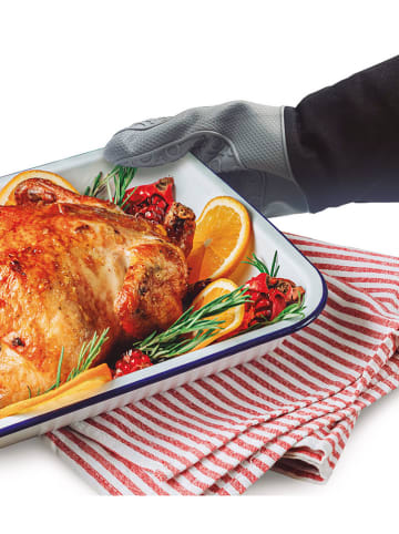 Ibili Rękawica kuchenna w kolorze szaro-czarnym - 33,5 x 18,5 cm