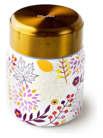 Ibili Kubek termiczny "Leaves" w kolorze żółtym - 500 ml