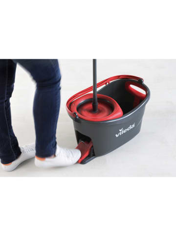 Vileda Dweilset "Turbo" zwart/rood