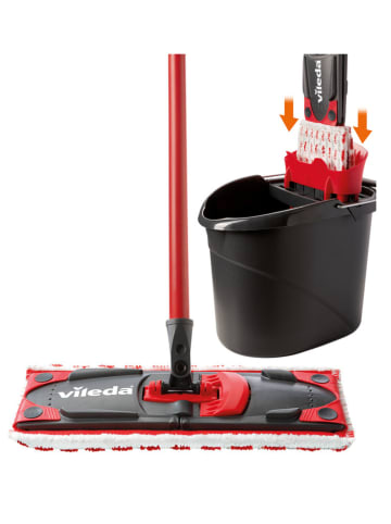 Vileda Wischeimer "Ultramax" in Schwarz/ Rot - 10 l