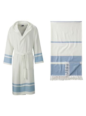 Egeria Badjas crème/blauw