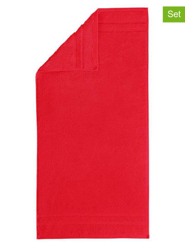 Egeria Ręczniki (3 szt.) w kolorze czerwonym dla gości