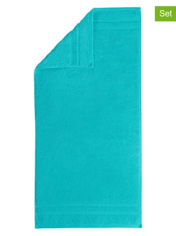 Egeria Ręczniki (3 szt.) w kolorze turkusowym dla gości