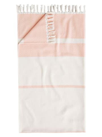 Egeria Ręcznik "Pestemal" w kolorze kremowo-jasnoróżowym do sauny
