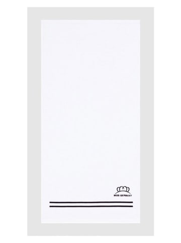Egeria Badhanddoek "Miss Germany" wit/zwart