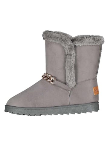 Geographical Norway Botki zimowe "Oseille" w kolorze szarym