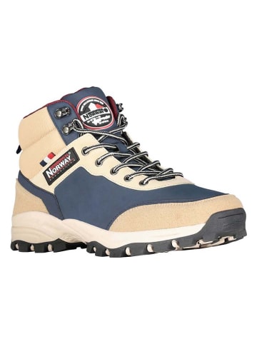 Geographical Norway Boots "Ofred" beige/donkerblauw