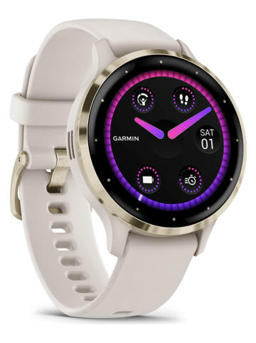 Garmin GPS-smartwatch "Venu® 3S" crème/goudkleurig