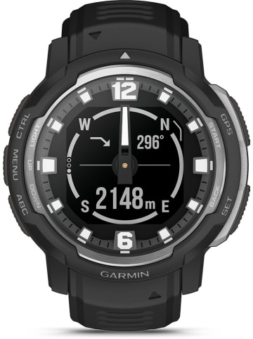 Garmin Smartwatch GPS "Instinct® Crossover" w kolorze srebrno-czarnym