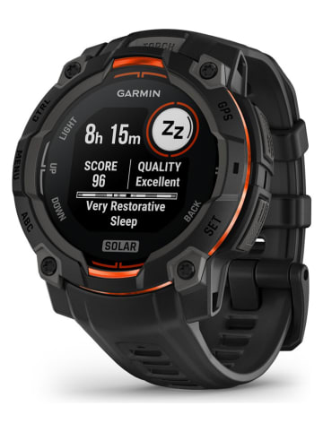 Garmin GPS-Smartwatch "Instinct® 3 Solar" in Schwarz