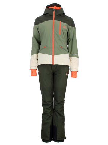 Peak Mountain 2-delige ski-/snowboardoutfit "Acorse" kaki