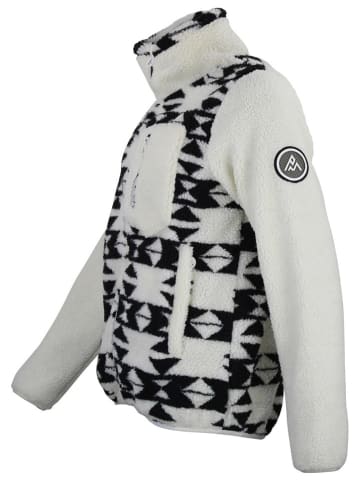 Peak Mountain Fleecejacke "Arthur" in Weiß/ Schwarz