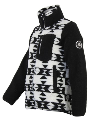Peak Mountain Fleecejacke "Arthur" in Schwarz/ Weiß
