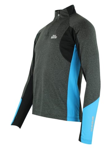 Peak Mountain Koszulka funkcyjna "Cantor" w kolorze czarno-szarym